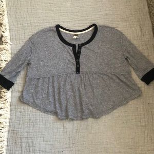 Free People Baby Doll, Henley, Shirt